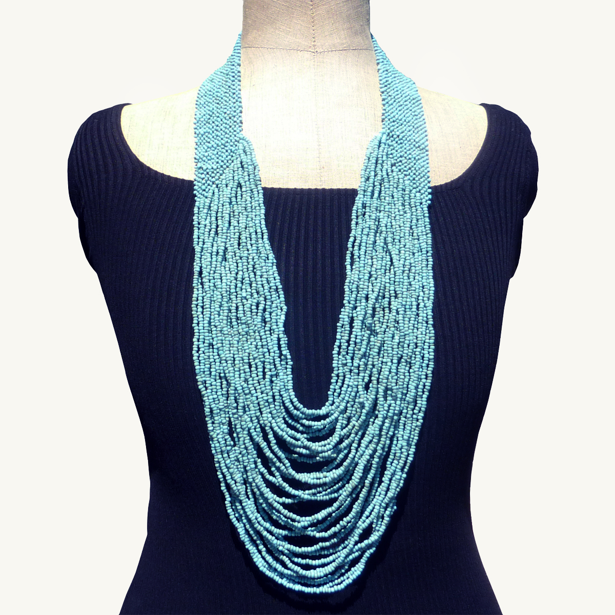 Collier Agatha En Perles De Rocaille Et Perles De Verre - Neuf Avec étiquettes