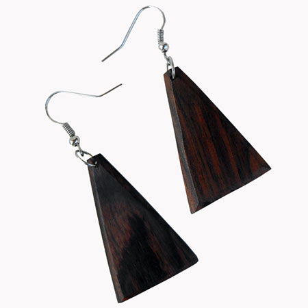 boucle d oreille bois palissandre des indes boucles d'oreille artisanales en bois exotique boucle d oreille bois palissandre des indes boucles d'oreille artisanales en bois exotique