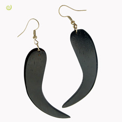 Boucles d'oreille Originales en Bois Forme Simple Ethnique