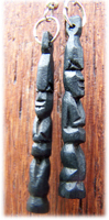 Boucles d'oreilles Originales Statuettes Ethniques