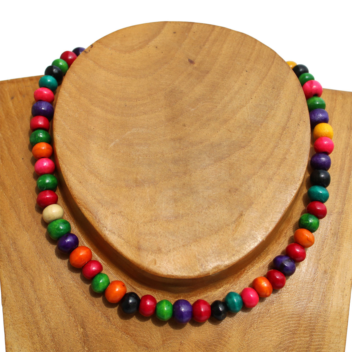 Collier Vintage Perles D'eau Douce Multicolores - Ancien, Rare, En Parfait état
